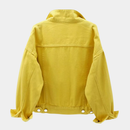 Jaqueta Jeans Elise Amarelo Mostarda