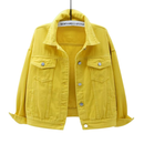 Jaqueta Jeans Elise Amarelo Mostarda