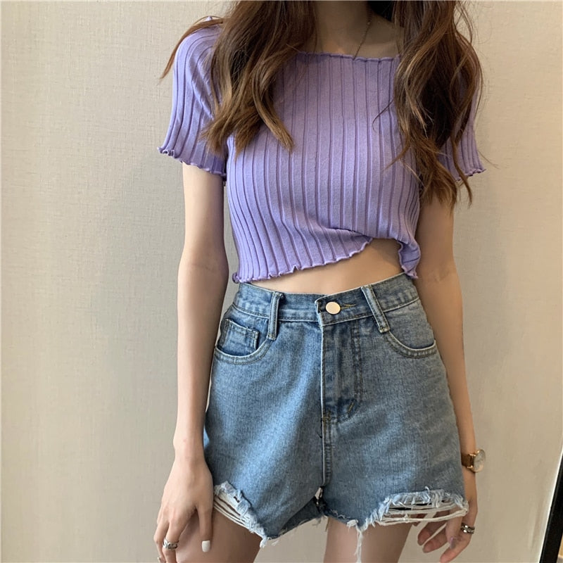 Cropped ombro a ombro