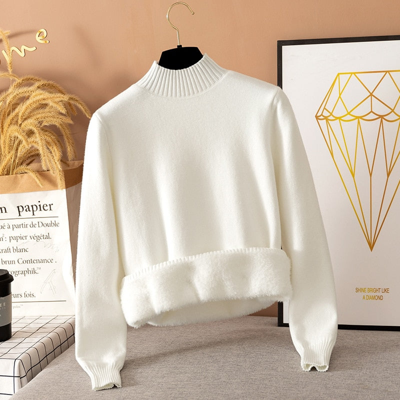 Suéter Gola Alta Grosso Pullover