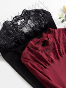 Suéter Emory Gola de Renda